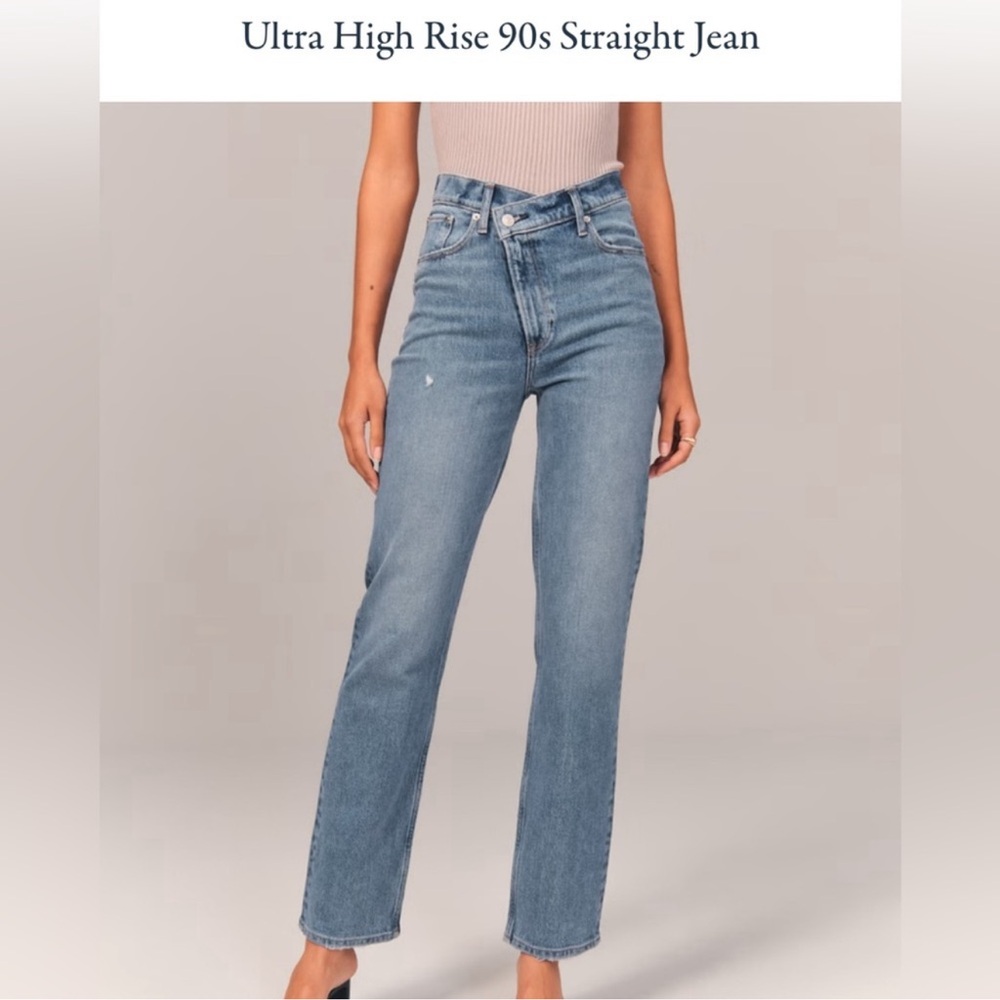 Abercrombie and Fitch Cross Over 90s Jeans